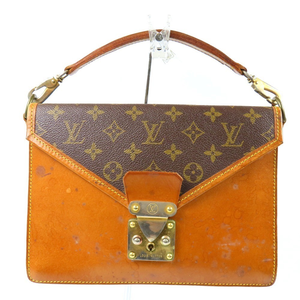 Louis Vuitton Monogram Nume Leather Sac Bifas Bag Brown Clutch
